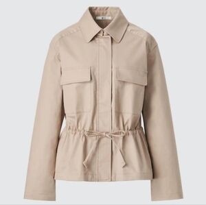 Uniqlo Women's Cotton Blend Drawstring Jacket